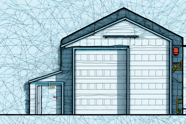 A garage in cross-section